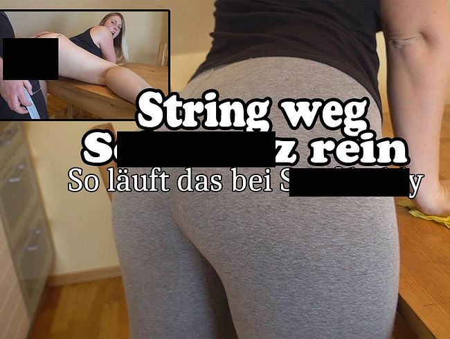 String weg schw**z rein. So läuft das bei Stiefdaddy