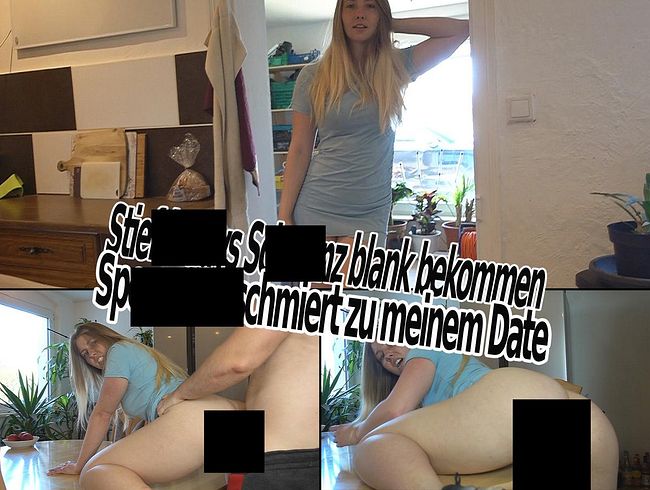 Stiefdaddys schw**z blank bekommen. sper*averschmiert zum Date