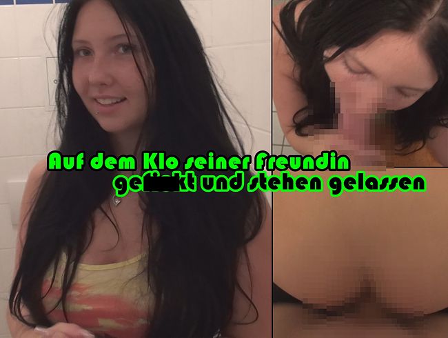 CaroCream Porno Video: Aud dem Klo seiner Freundin. gefi**t und stehen gelassen