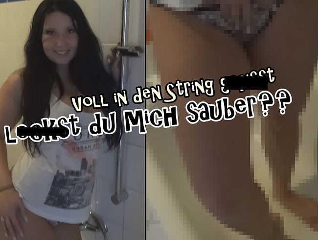 CaroCream Porno Video: Dein Video In den Slip gepi**t. lec*st du mich sauber?