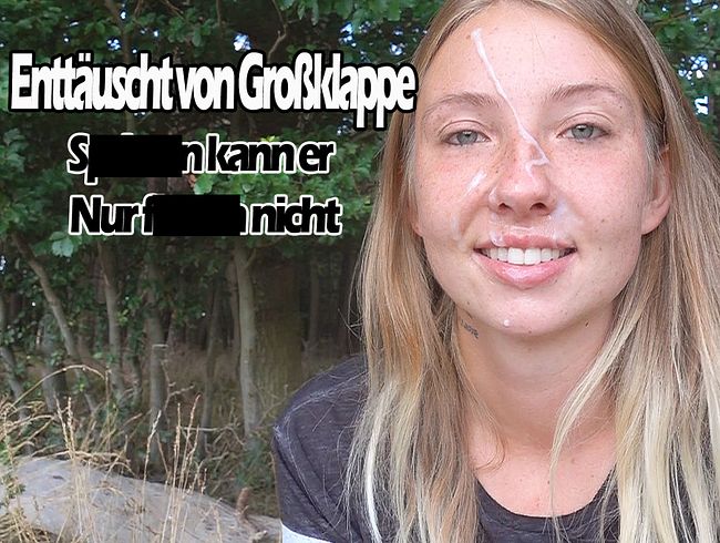 CaroCream Porno Video: Enttäuscht von Großklappe! spri**EN kann er nur fi**EN nicht