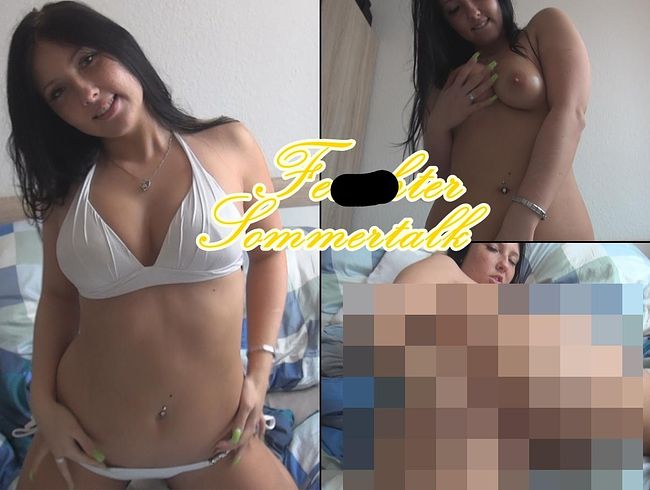 CaroCream Porno Video: Feuchter Sommertalk