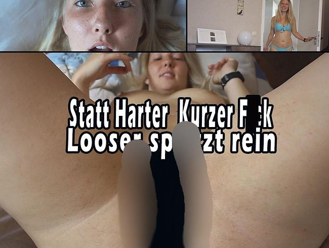 CaroCream Porno Video: Kurzer Statt Harter fi**! Looser spri**t rein