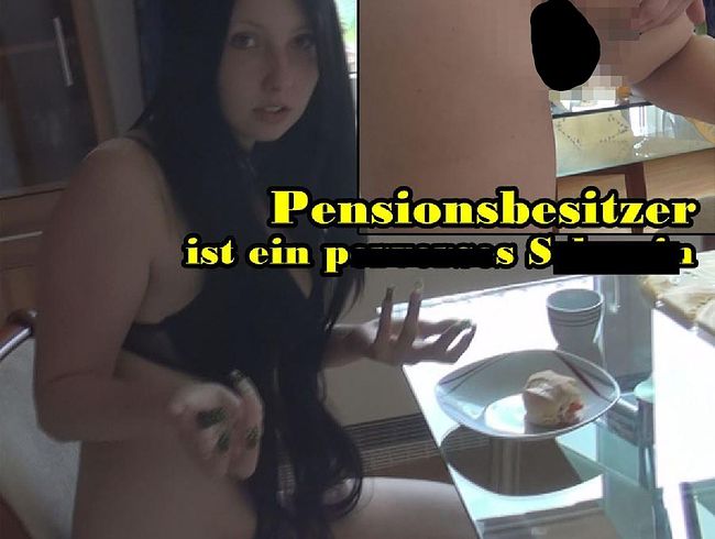 CaroCream Porno Video: Pensionsbesitzer ist ein per***ses Schwein