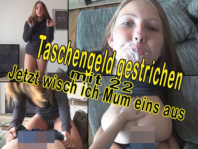 CaroCream Porno Video: Taschengeld gestrichen mit 22! Jetzt wisch ich Mum eins aus!
