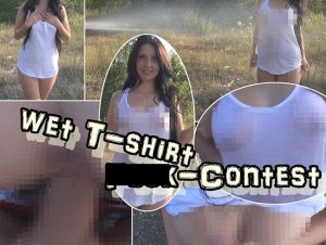 CaroCream Porno Video: wet T-shirt fu*k-Contest
