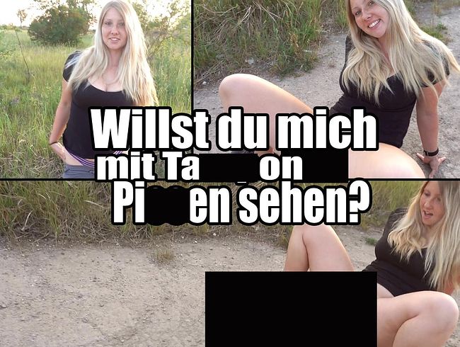 CaroCream Porno Video: Willst du mich mit Tampon pi**en sehen?